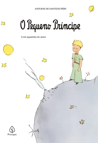 Capa do livro O Pequeno Príncipe com ilustração do personagem